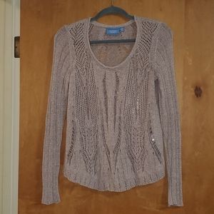 Sweater. Tan. Unique design